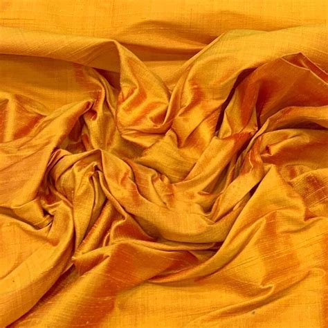 Inch Yellow Pure Raw Silk Fabric For Garments At Rs Meter In Mumbai