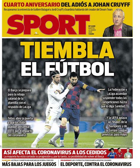 Las Portadas De Hoy El Madrid Buscará Un 9 Tiembla El Fútbol