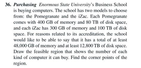 Solved 36 Purchasing Enormous State University S Business Chegg