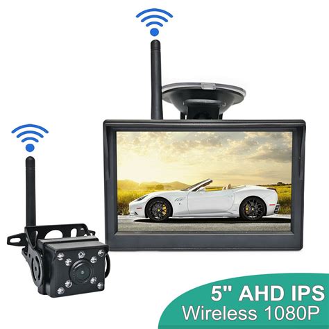 Diykit Wireless P Ahd Ips Cal Monitor Samochodowy Widok Z Ty U