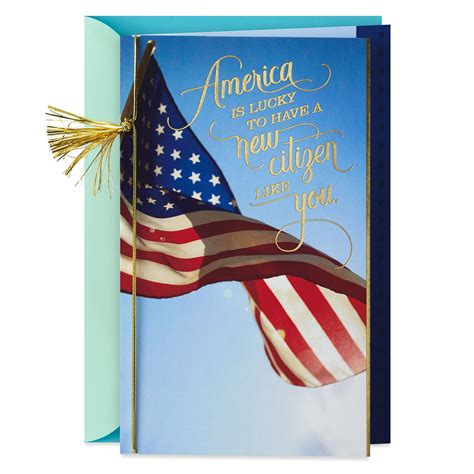 You Deserve To Feel Proud American Citizenship Congratulations Card