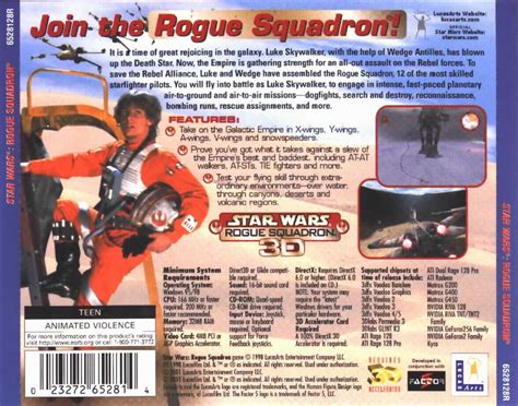 Star Wars Rogue Squadron 3D Cover Or Packaging Material MobyGames