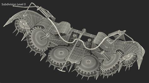 Harvester Corn Header Semi Folded 3d Model 49 3ds Blend C4d Fbx