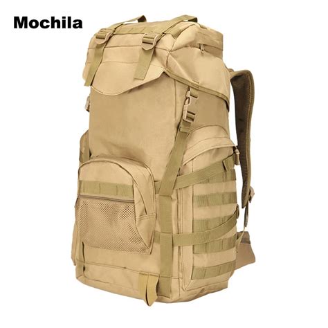 Mochila Masculina Mochila Al Aire Libre Mujeres Hombres Militar Mochila