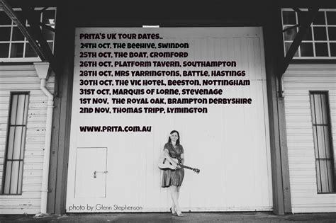 Updated Uk Tour Dates Prita Grealy