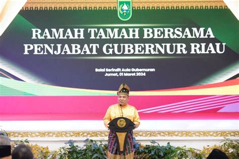 Pj Gubri Sf Hariyanto Ramah Tamah Bersama Tokoh Masyarakat Riau