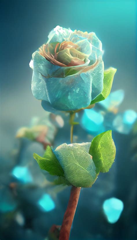 Blue Rose 8K Ultra HD Wallpaper