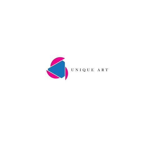 Unique art logo design 11090959 Vector Art at Vecteezy