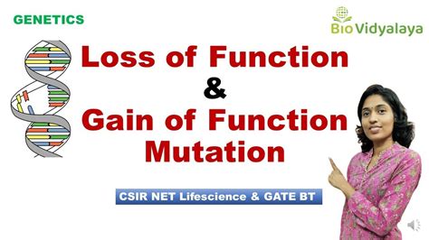 Loss Of Function And Gain Of Function Mutation Recessive And Dominant