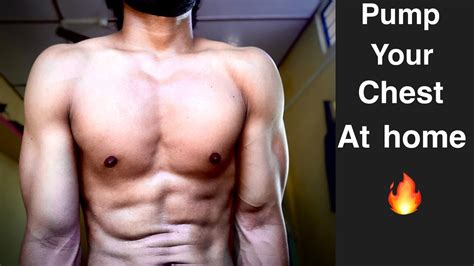 Pump Your Chest In Minutes At Home No Gym Youtube