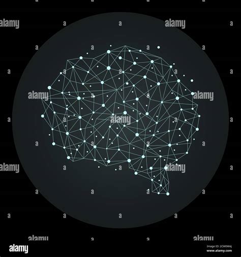 Human Brain From Nodes And Connections As A Symbol Of Thinking Neural