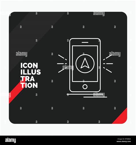 Red And Black Creative Presentation Background For Navigation App