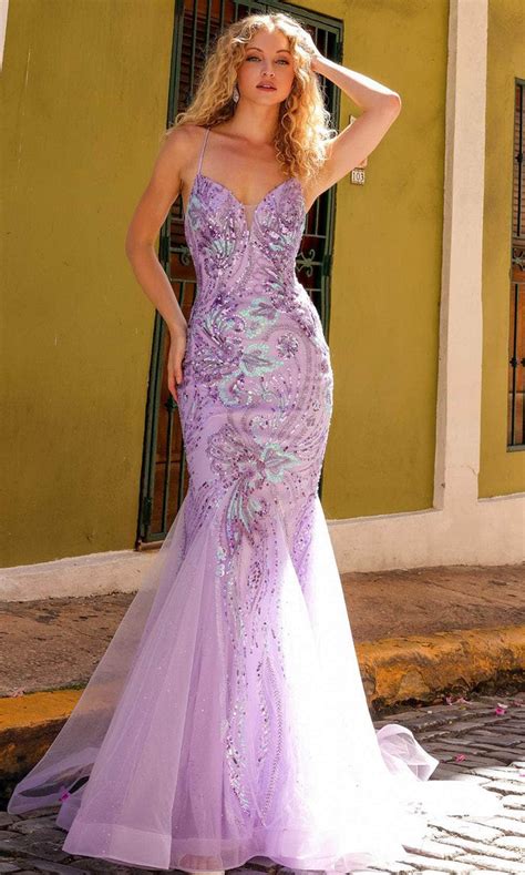 Nox Anabel C1416 Sequin Pattern Prom Dress Couture Candy