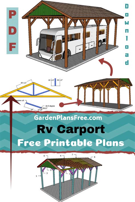 How To Build A RV Carport Diy Carport Carport Plans Rv Carports