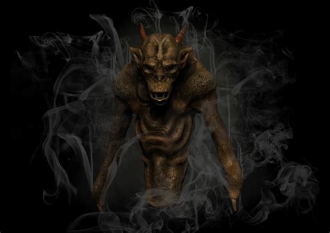 Artstation Smoke Demon Creature Design