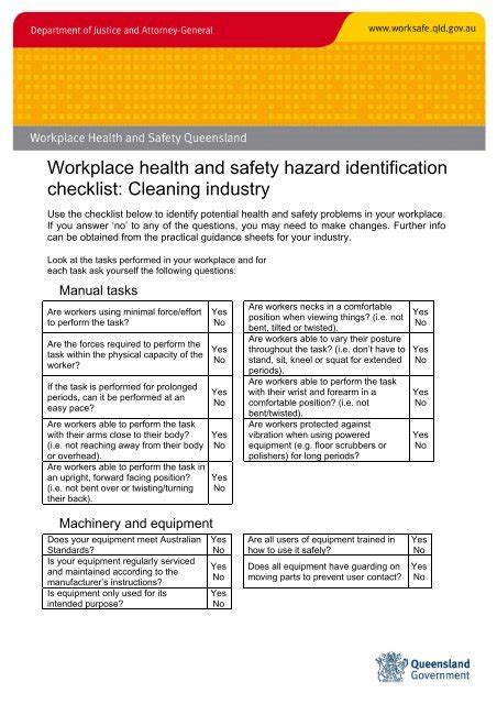 Office Hazard Checklist