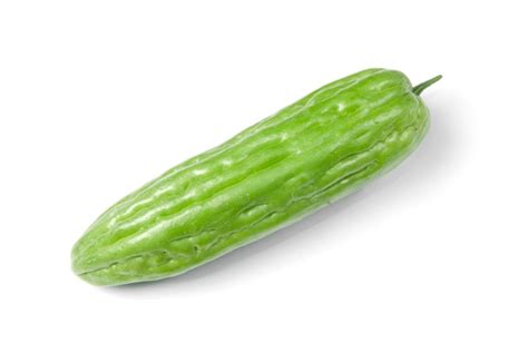 Premium Photo Bitter Gourd Isolated On White