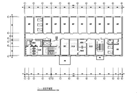 5层3240平方米医院住院楼建筑设计施工cad图纸 医疗建筑 土木在线