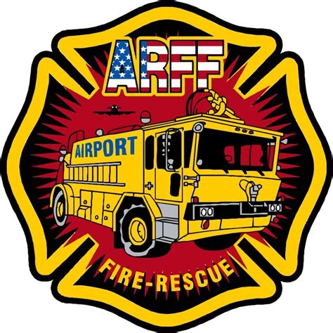 Arff Sticker Airport Rescue Fire Fighter Design