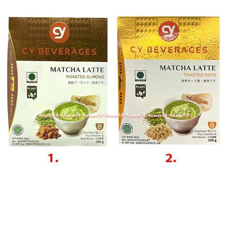 Jual Cy Beverages Matcha Latte Sachet Toasted Oats Minuman Teh Hijau