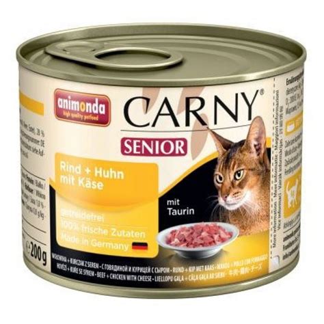 Купить Carny Senior - консервы для пожилых кошек, говядина, курица, сыр ...