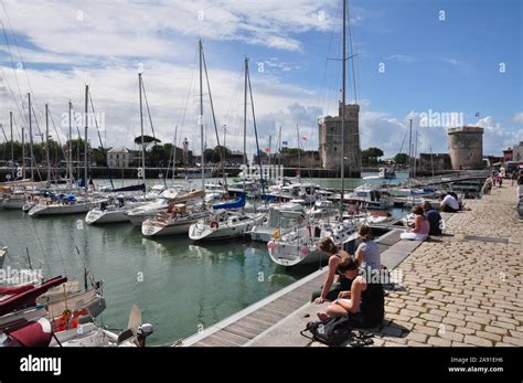 Old Harbour La Rochelle France Stock Photo Alamy