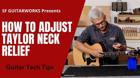 How To Adjust A Taylor Guitar Truss Rod Neck Relief Youtube