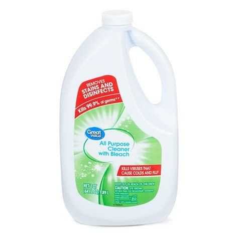 Great Value All Purpose Cleaner With Bleach 64 Fl Oz