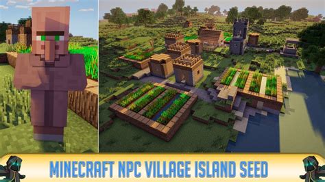 Minecraft Minecraft NPC Village Island Seed YouTube