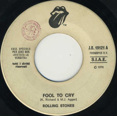 Rolling Stones Fool To Cry 1976 Vinyl Discogs