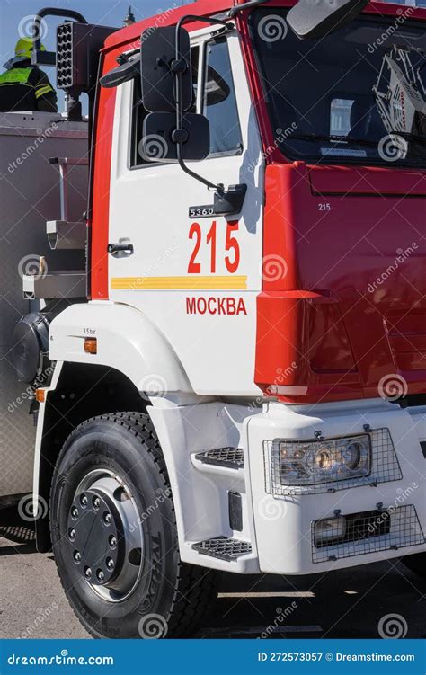 Red And White Fire Trucks Ready For Action On A High Fire Danger Day At