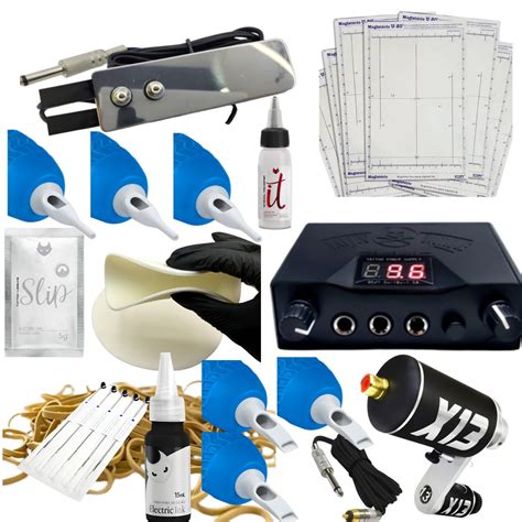 Kit Tattoo tatuagem Máquina Rotativa X13Edson Tattoo Supply Materiais