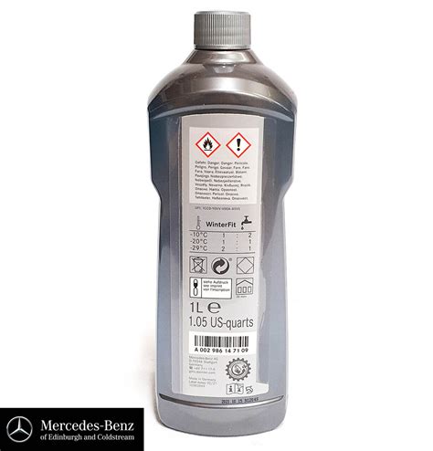 Genuine Mercedes Benz Concentrated Screen Wash Fluid 1 Litre Winterfit