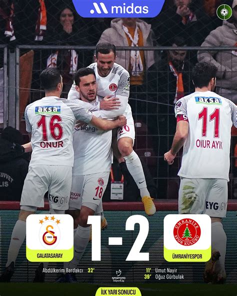 Futbolarena On Twitter Galatasaray Mraniyespor Devre Midas