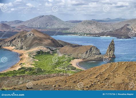 Pinnacle Rock Galapagos Islands Landscape Stock Photo Image Of