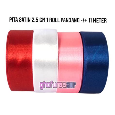 Jual Pita Satin Cm Meter Pita Kain Pita Kado Pita Buket Warna