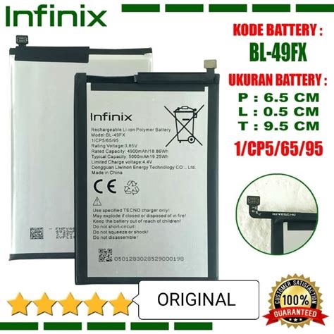 Jual Baterai Original Infinix HOT 8 PRO X650A X650B X650C BL49FX BL 49FX Smart 5 Note 7 Note
