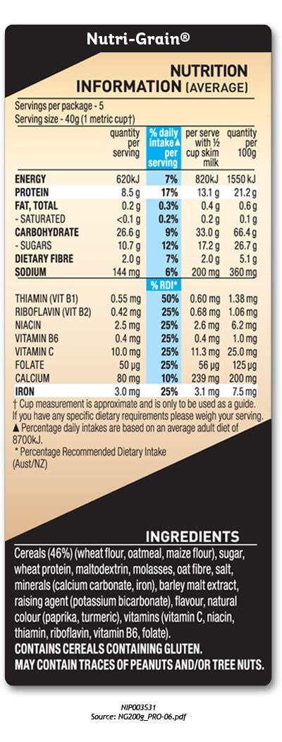 Kellogg S Nutri Grain Cereal Kellogg S Australia