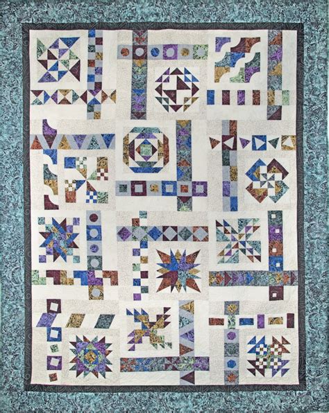 Illusions Sampler Batik Quilt By Scott Flanagan Featuring Banyan Batiks