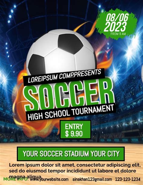 Soccer Tryouts Flyer Template Postermywall