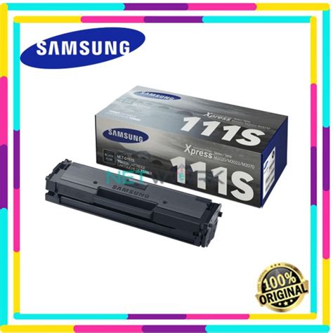 Samsung Original Mlt D111s Black Toner 1000 Pages Su812a Shopee Malaysia