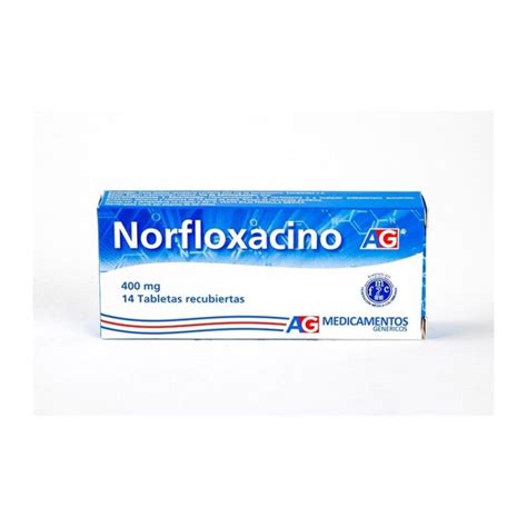 Norfloxacina 400 Mg 14 Tabletas Ag Farmaprime