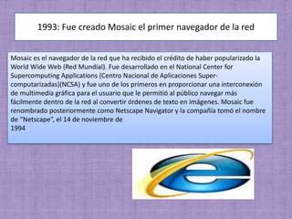 La Historia Del Internet Presentacionn PPT