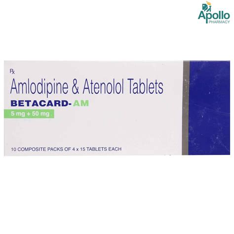 Betacard AM Tablet 15 S Price Uses Side Effects Composition Apollo