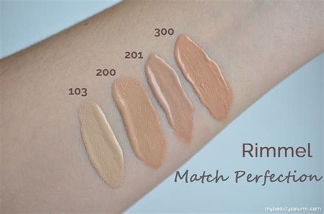 Rimmel Match Perfection Foundation How To Find Your Matching