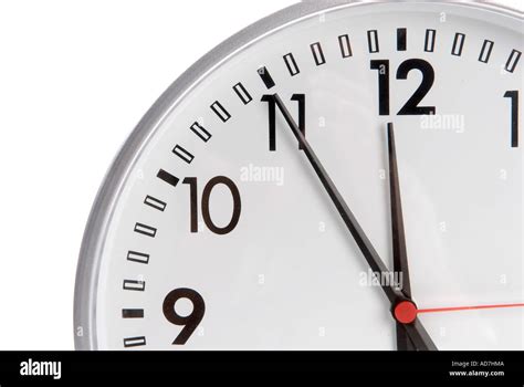 Clock Is On 5 Before 12 Stock Photo Alamy