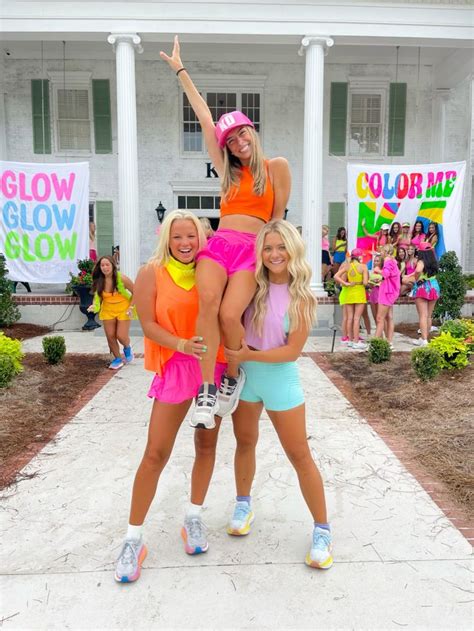 Kd Sorority Spirit Week Neon Theme In 2024 Sorority Recruitment