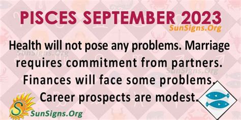 Pisces September 2023 Monthly Horoscope Predictions SunSigns Org