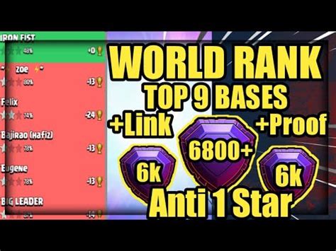 Anti Star Th War Legend League Bases With Link Th