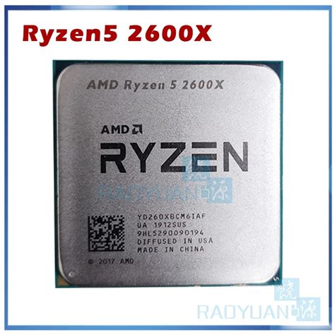 Amd Ryzen 5 2600x R5 2600x 36 Ghz Six Core Twelve Thread 95w Cpu Processor Yd260xbcm6iaf Socket